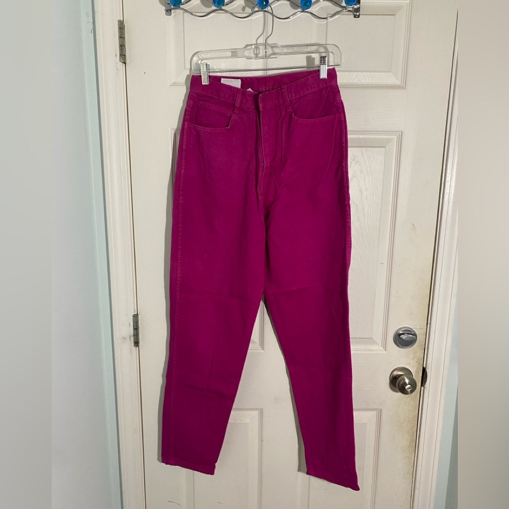 Vintage Bill Blass magenta denim pants